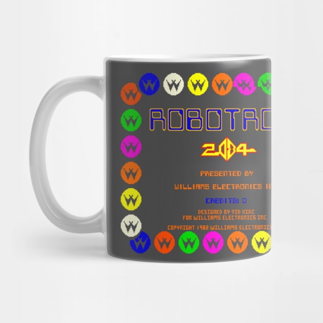 Robotron 2084 retro arcade game fan design by JSnipe
